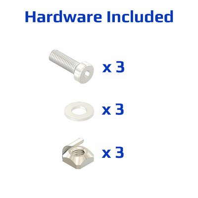 33-45453S-1SS MODULAR SOLUTIONS FLOOR ANCHORING FOOT, THREE SIDED FOR 45MM X 45MM WITH STAINLESS STEEL HARDWARE